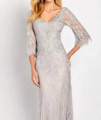 Cameron Blake - Sleeveless Allover Lace Gown