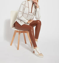 Lysse - Textured Vegan Leather Leggings