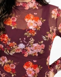 Main Strip - Floral Mesh Top