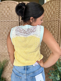 Pol - Sleeveless Sweater Top