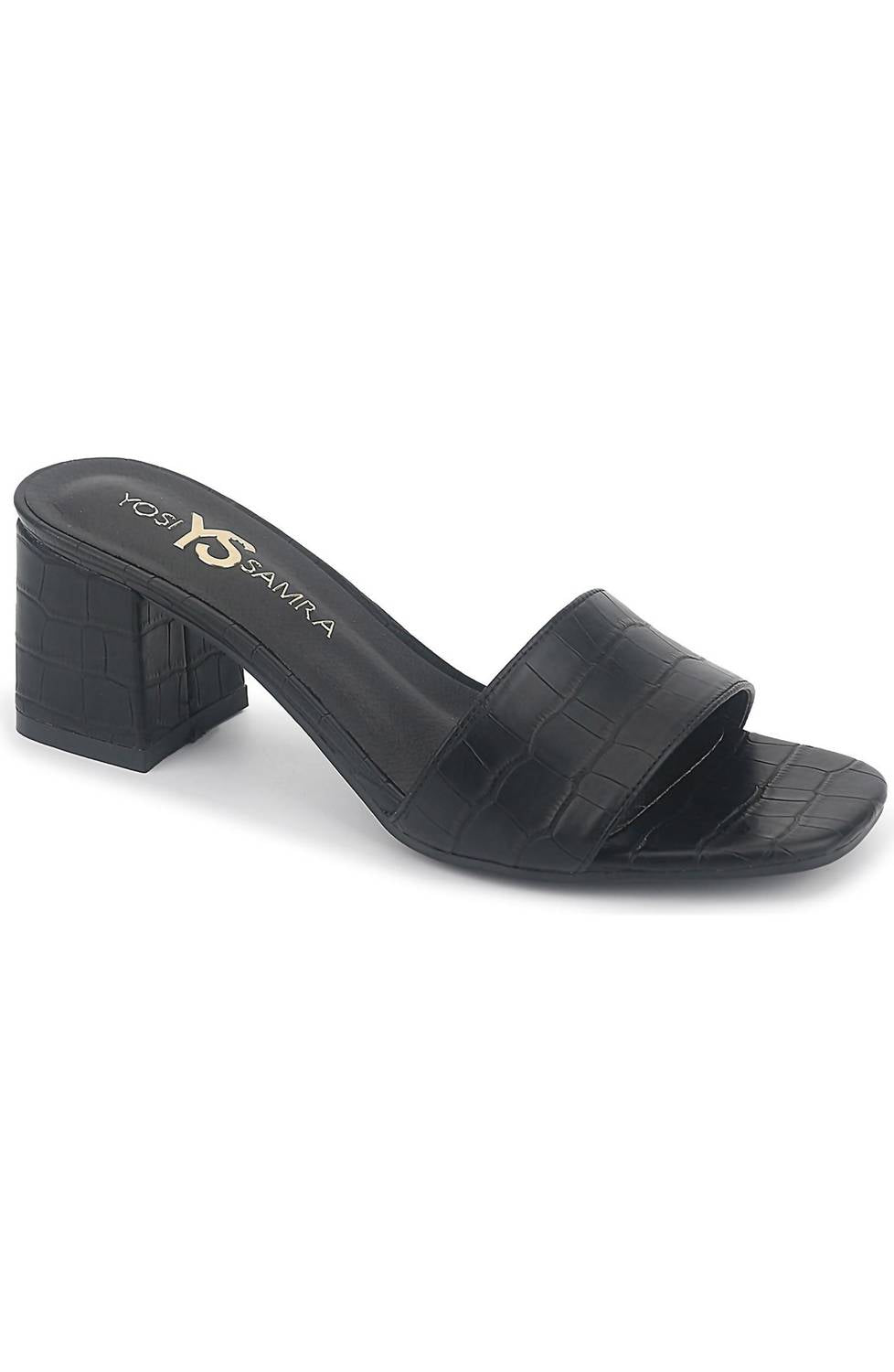 Yosi Samra - Women's Danielle Crocodile Heeled Slide