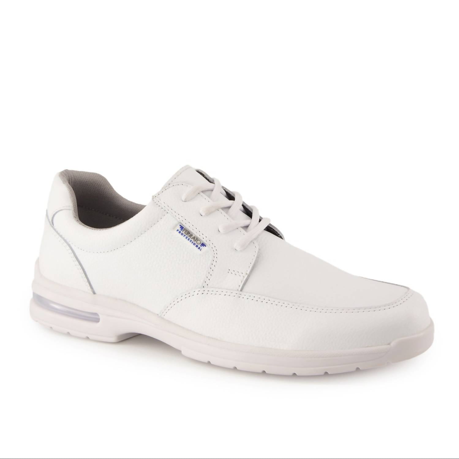 Ferrato Men's Professional Flat Leather Shoes in white - men's sneaker