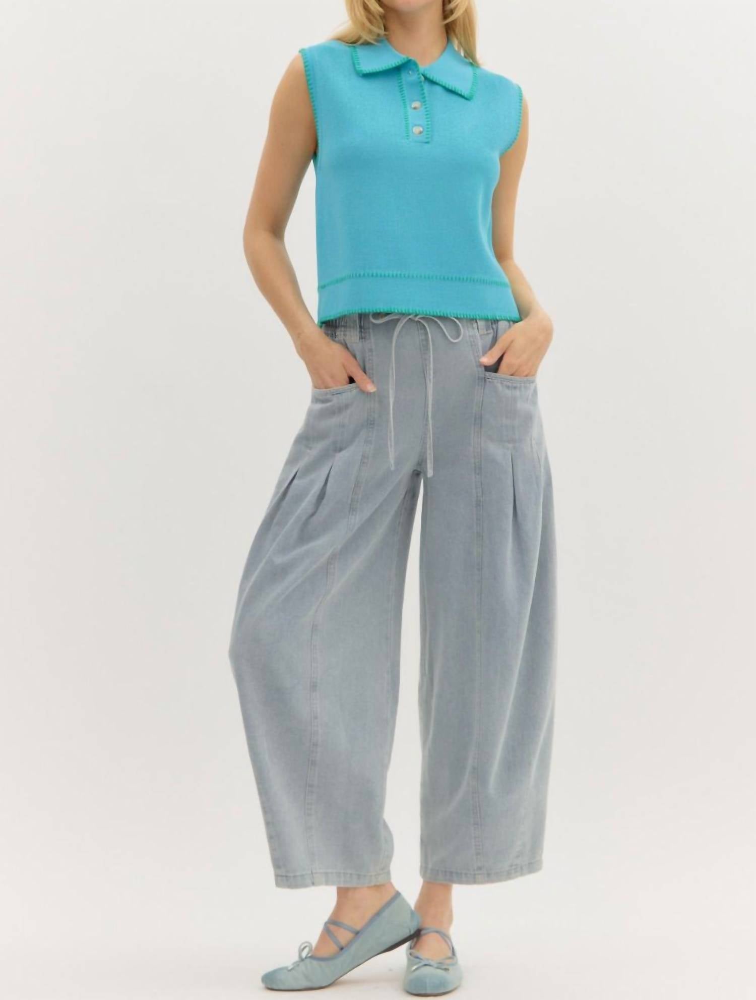 Entro - Sleeveless Pullover Top