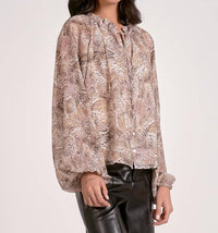 Elan - Snake Print Blouse