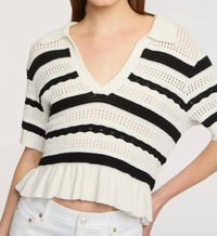 Cinq A Sept - Elvire Knit Polo Pullover Top