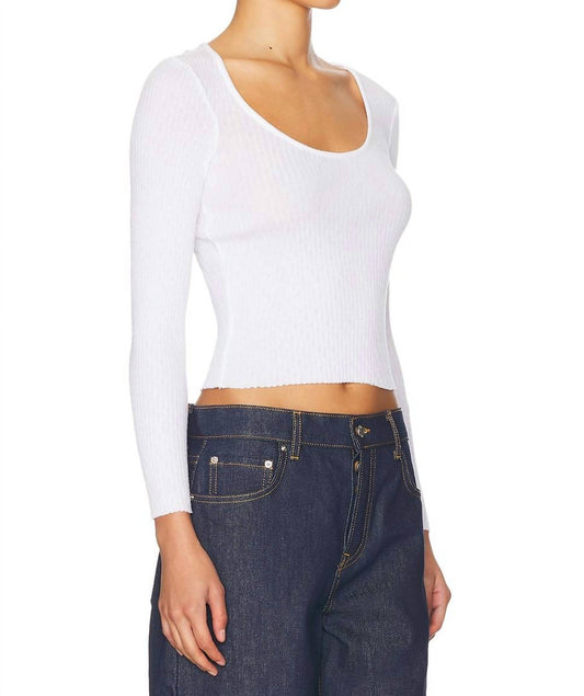 Enza Costa - Pointelle Ballet Top