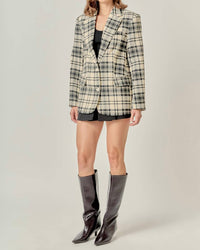 English Factory - Carrie Plaid Blazer