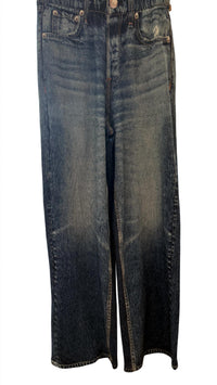 ELAN Women's Faux Jeans With Pockets in denim wash - women's pants