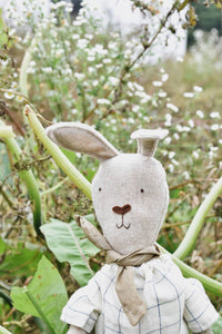Woolgrass Farm - Ruthie The Rabbit With Chambray Skirt