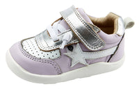 OLDSOLES Girl's Ground Work Sneakers in lilium snow silver - kids' sneaker