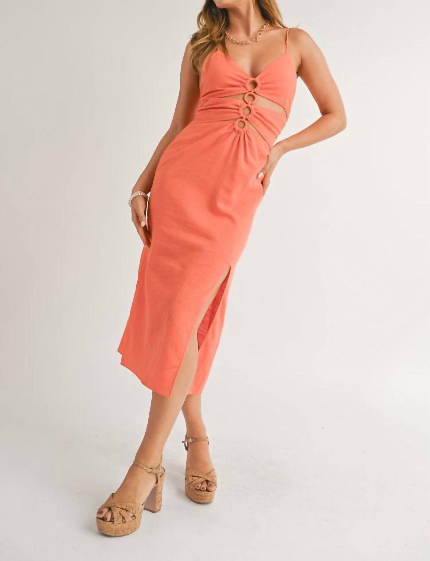 Sage The Label - Roam Around Cutout Midi Dress