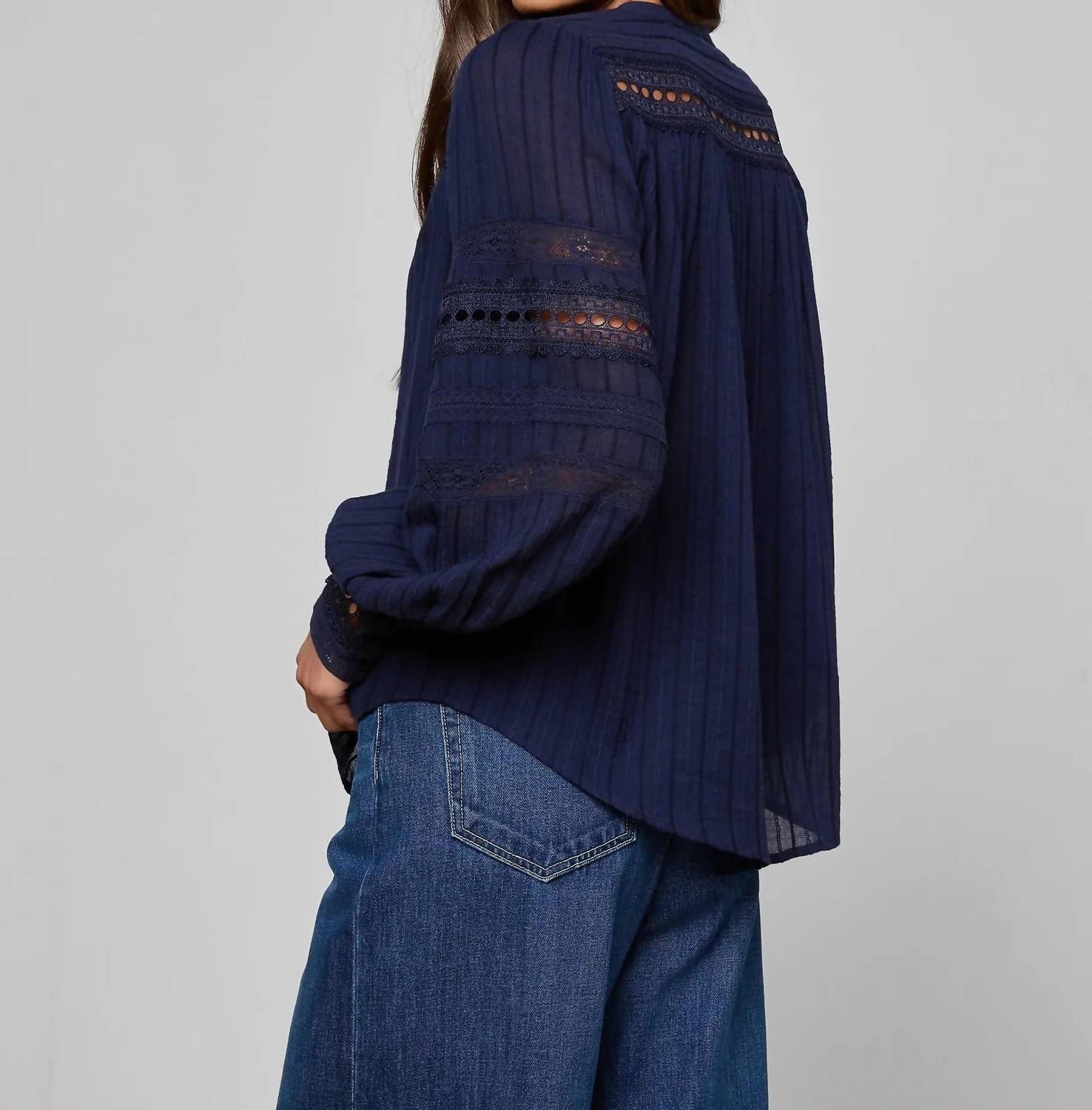 L'Agence - Kiera Trim Blouse