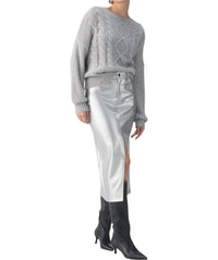 Sanctuary - Leather Like Midi Skirt