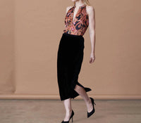 Go By Go Silk - Cutaway Print Top