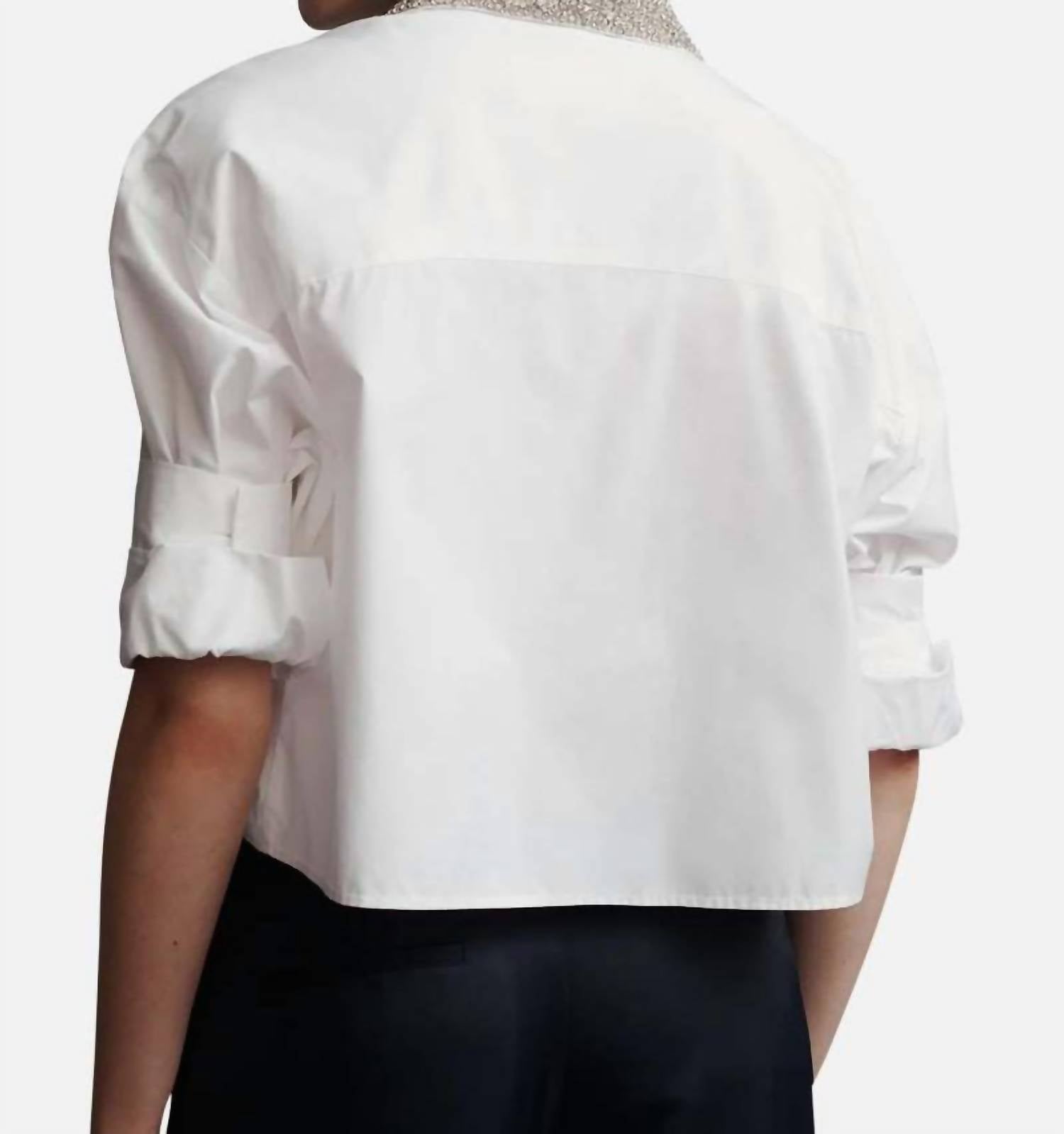 Twp - Next Ex With Crystal Collar Shirt