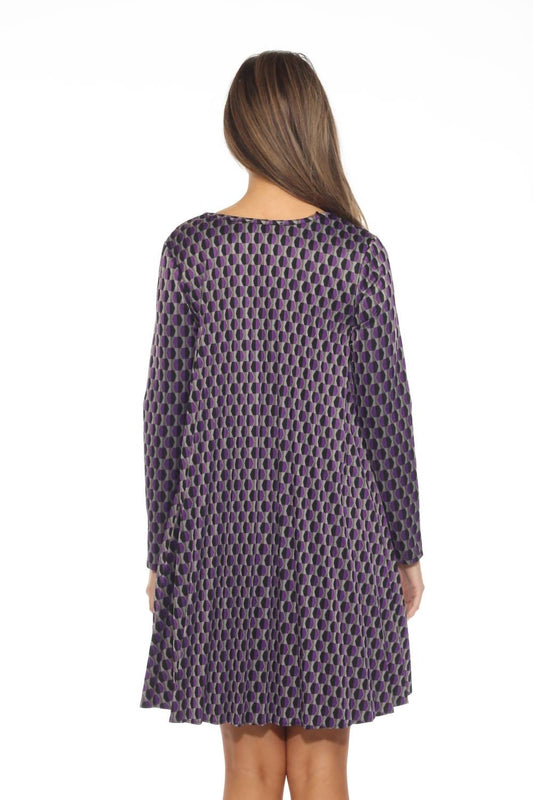 Joseph Ribkoff - Geometric Knit Shift Dress