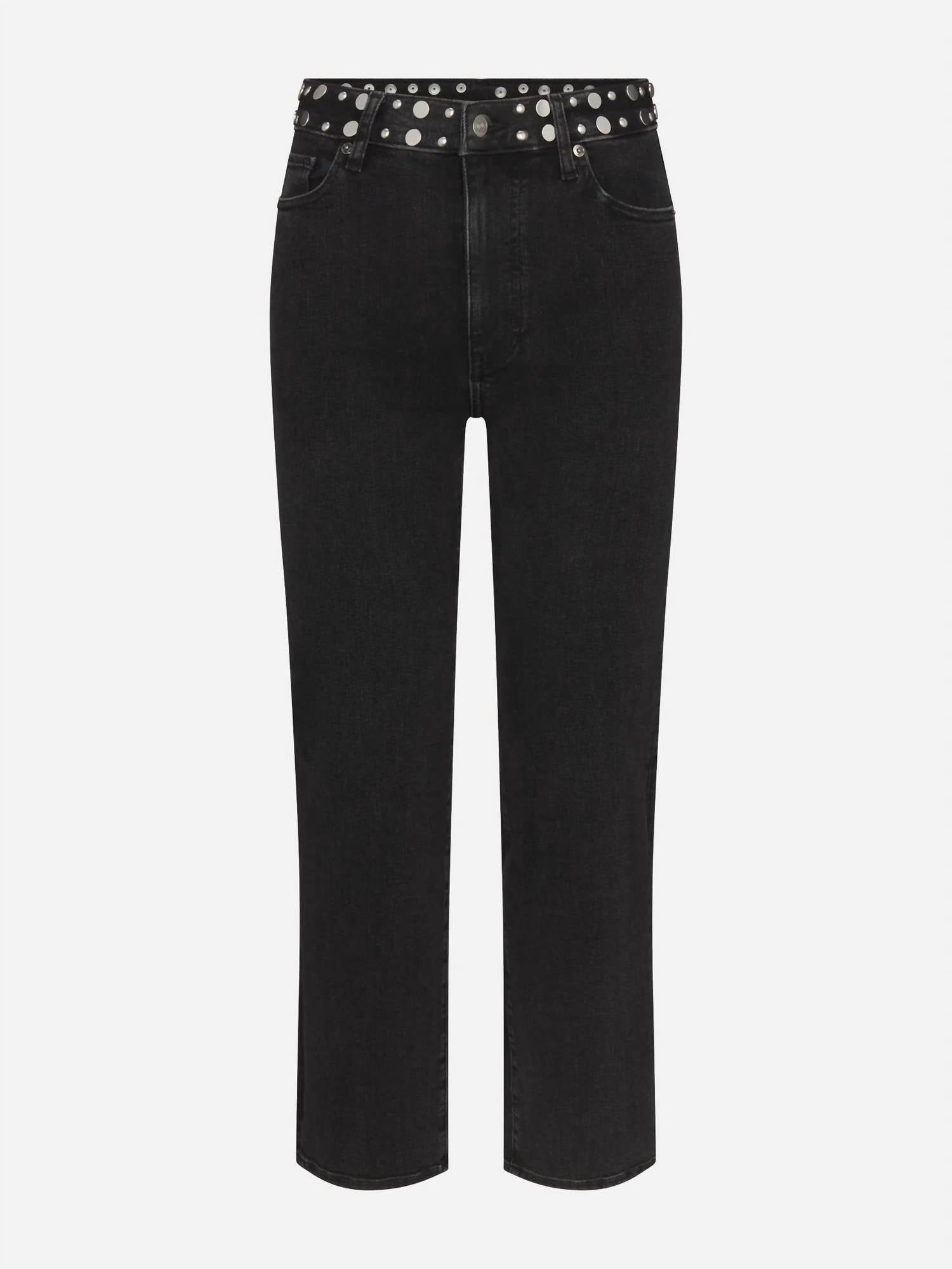 Frame - Le Sleek Straight Studded Jean