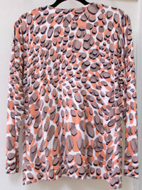 Marble - Women's Spot Print V Neck Sweater