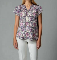 Celina Moon - Lavender Ruffle Blouse