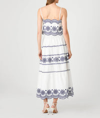 French Connection - Alissa Cotton Embroidered Strappy Top