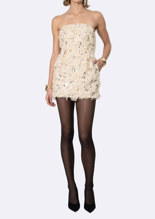 Nonchalant Label - Isabella Faux Fur Mini Dress