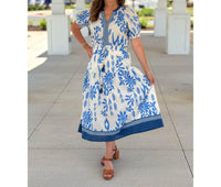 Pinch - Camilla Contrast Floral Print Midi Dress