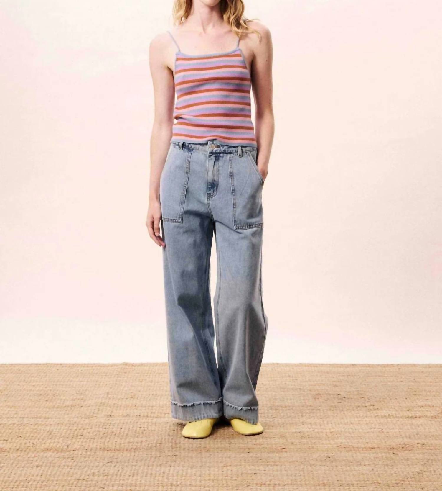Frnch - Corallia Ribbed Knit Tank Top