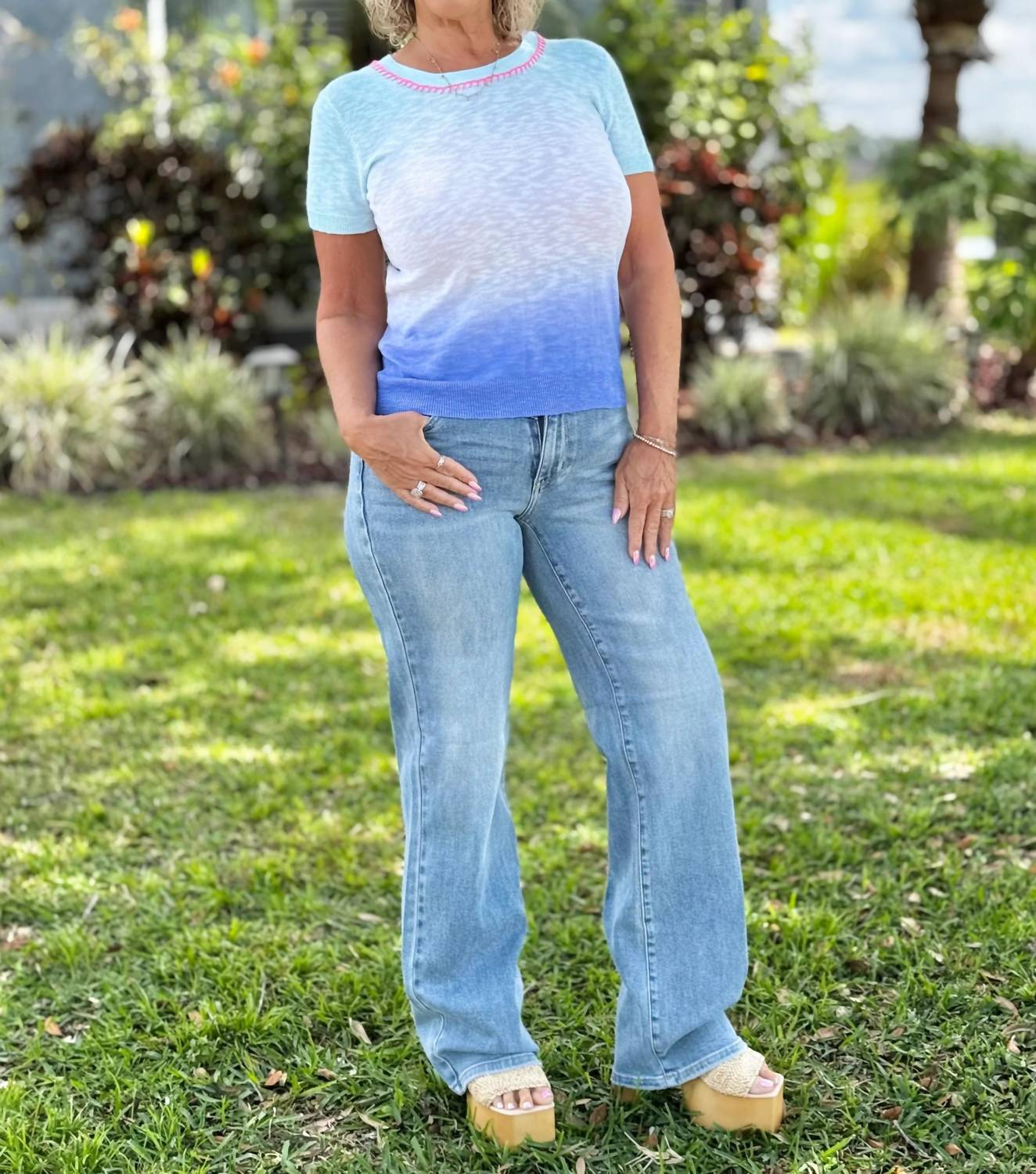 Judy Blue - In My Heyday Wide Leg Jeans