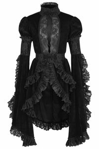 Daisy Corsets - Women's Velvet & Lace Ruffled Jacket