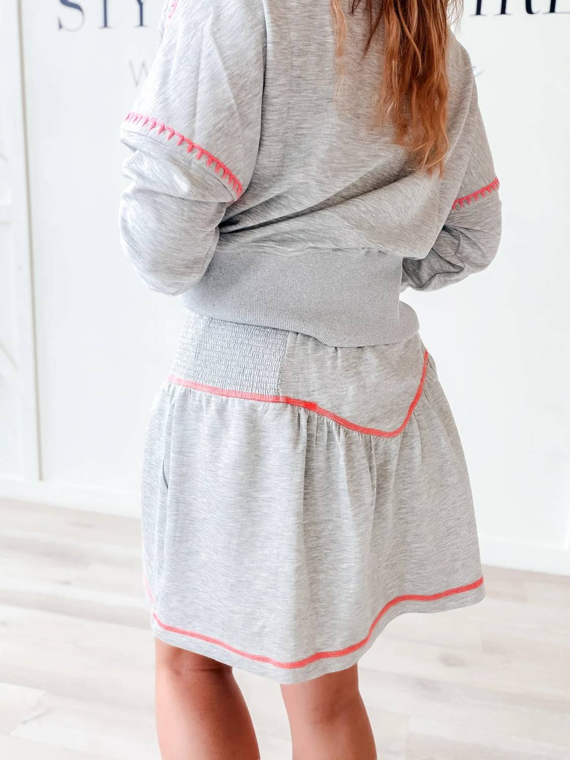Davi & Dani - Louisa Accent Stitch Skort
