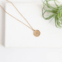 Funky Monkey - Women's Initial Letter A Coin Layering Necklace