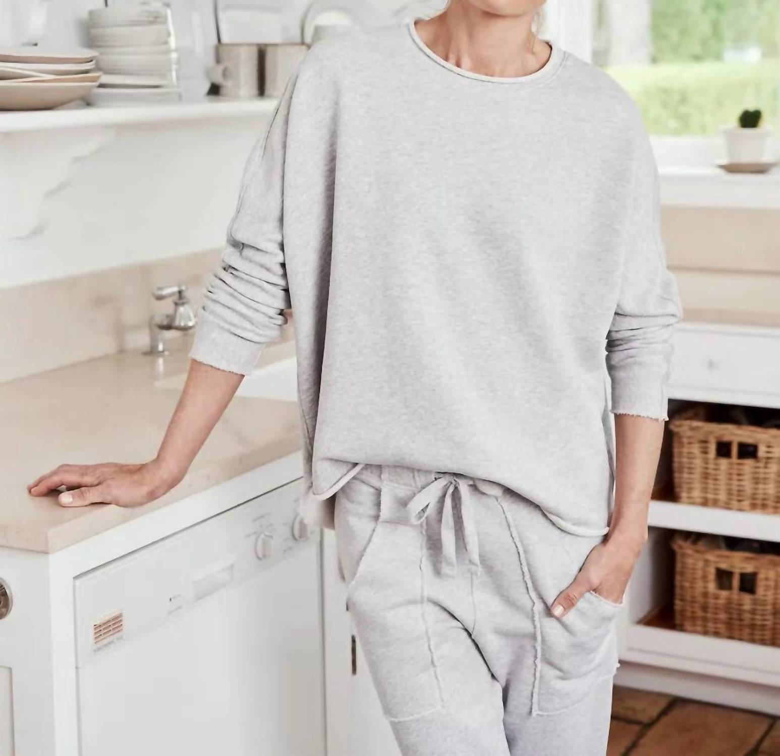Frank & Eileen - Anna Long Sleeve Capelet Sweatshirt