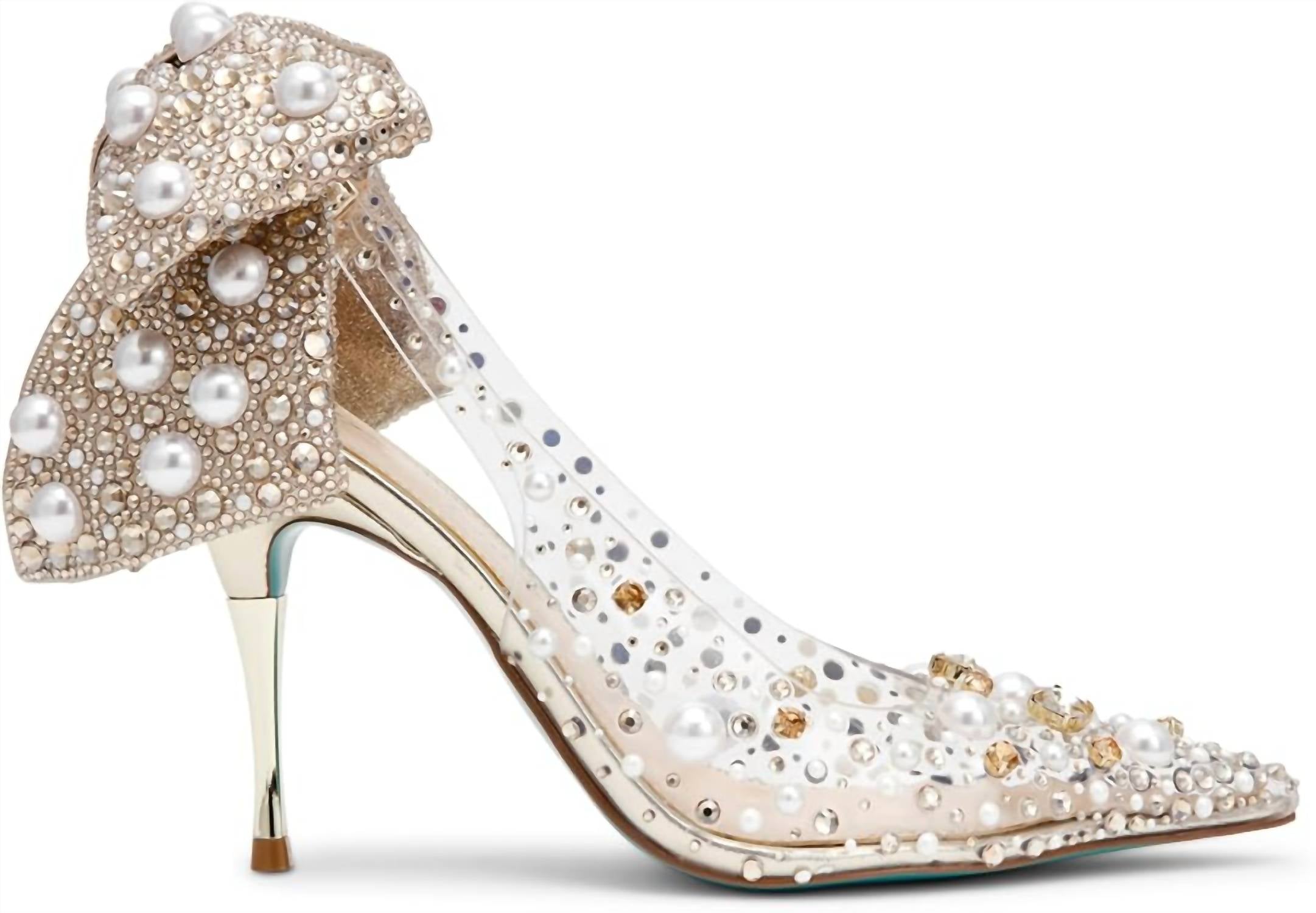 Betsey Johnson - Women's Esmy Pearl Clear Pumps