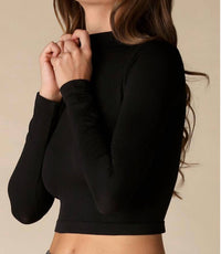 Nikibiki - Mock Neck Crop Top