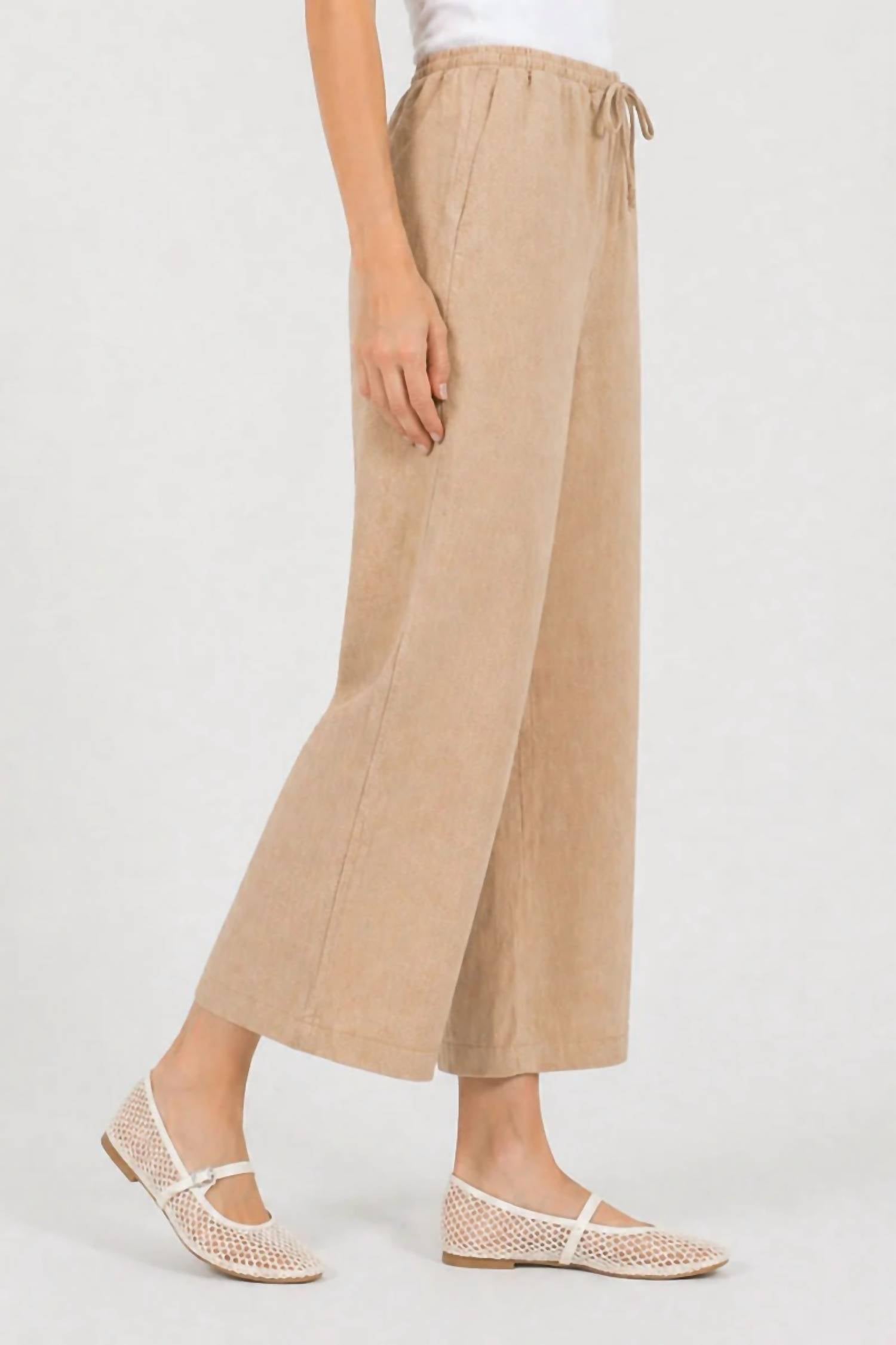 Elliott Lauren - Ease Drawstring Crop Pant