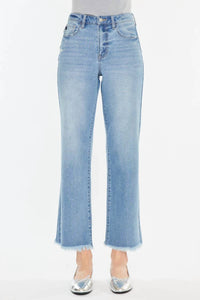 Kancan - High Rise Slim Wide Leg Jeans