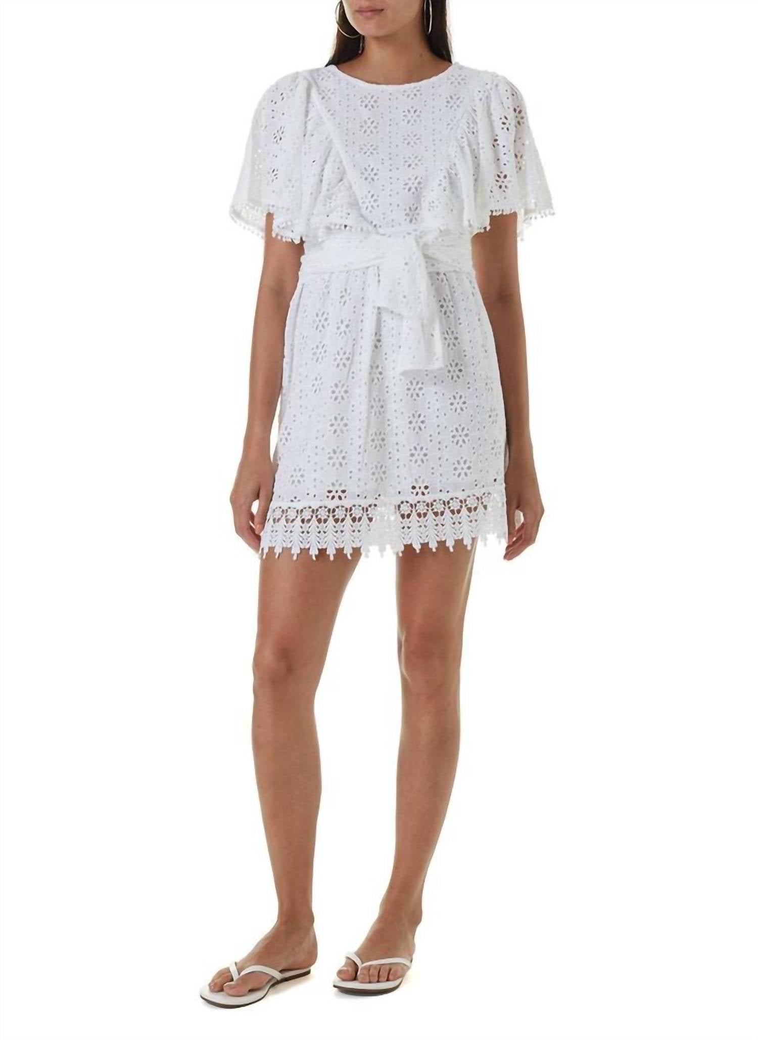Melissa Odabash - Kara Embroidered Mini Dress