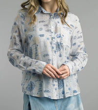 Tempo Paris - Lost At Sea Blouse