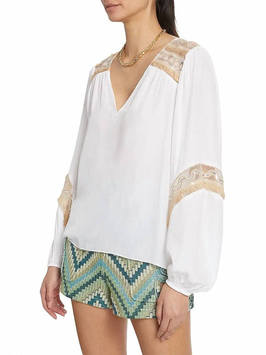 Ramy Brook - LAUREL EMBELLISHED BLOUSE
