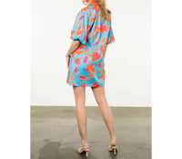 Thml - Puff Sleeve Flower Print Dress
