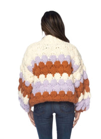 Tolani Graylin Long Sleeve Sweater in multi color - women's sweater - detail view