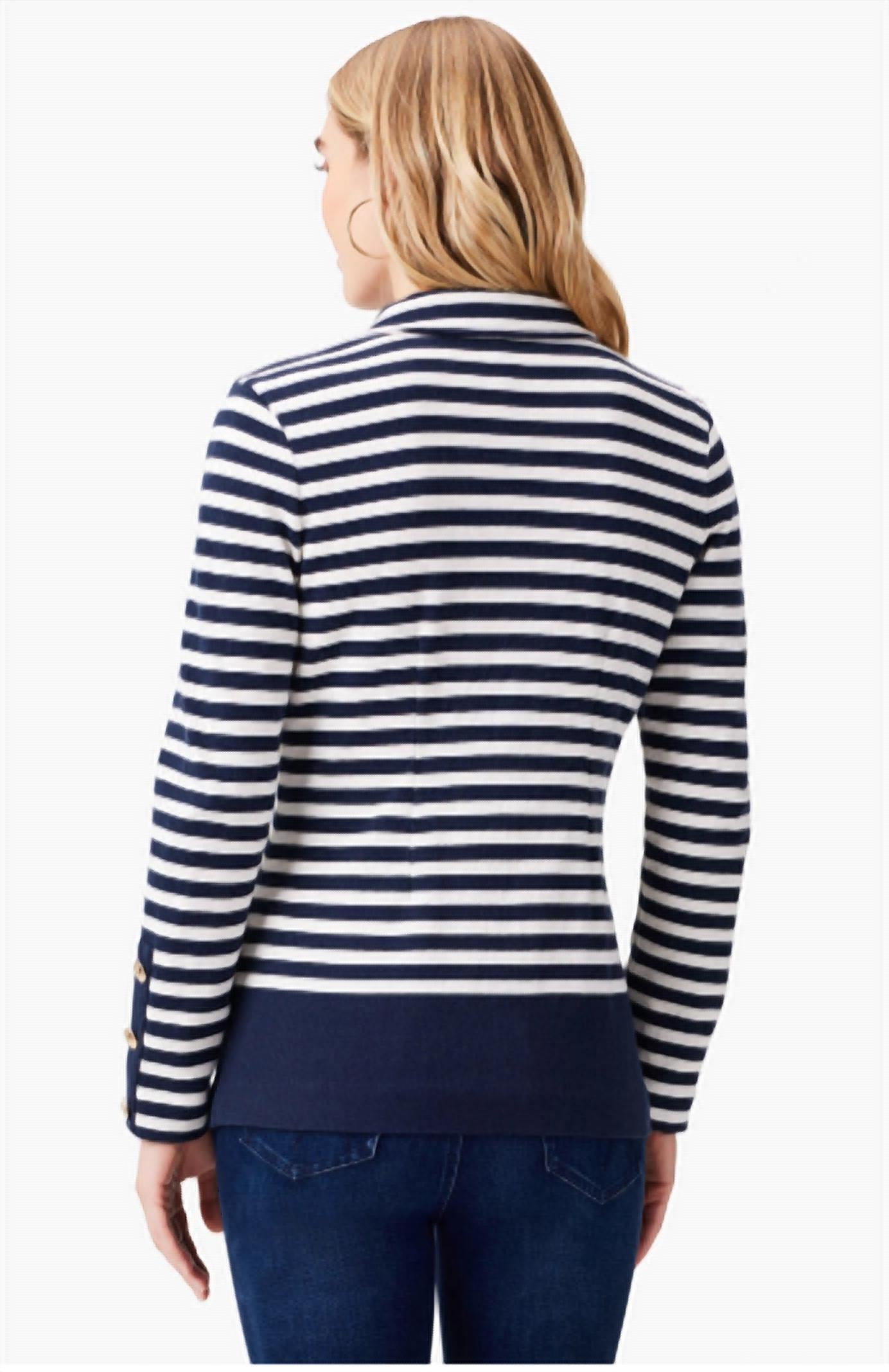 Nic + Zoe - Striped City Charm Knit Blazer