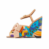 La Doublej - Women's Bow Wedge Sandals