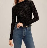 Fifteen Twenty - Khami Velvet Burnout Shirred Top