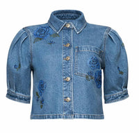 Cinq A Sept - Heatset Roses Halsie Top