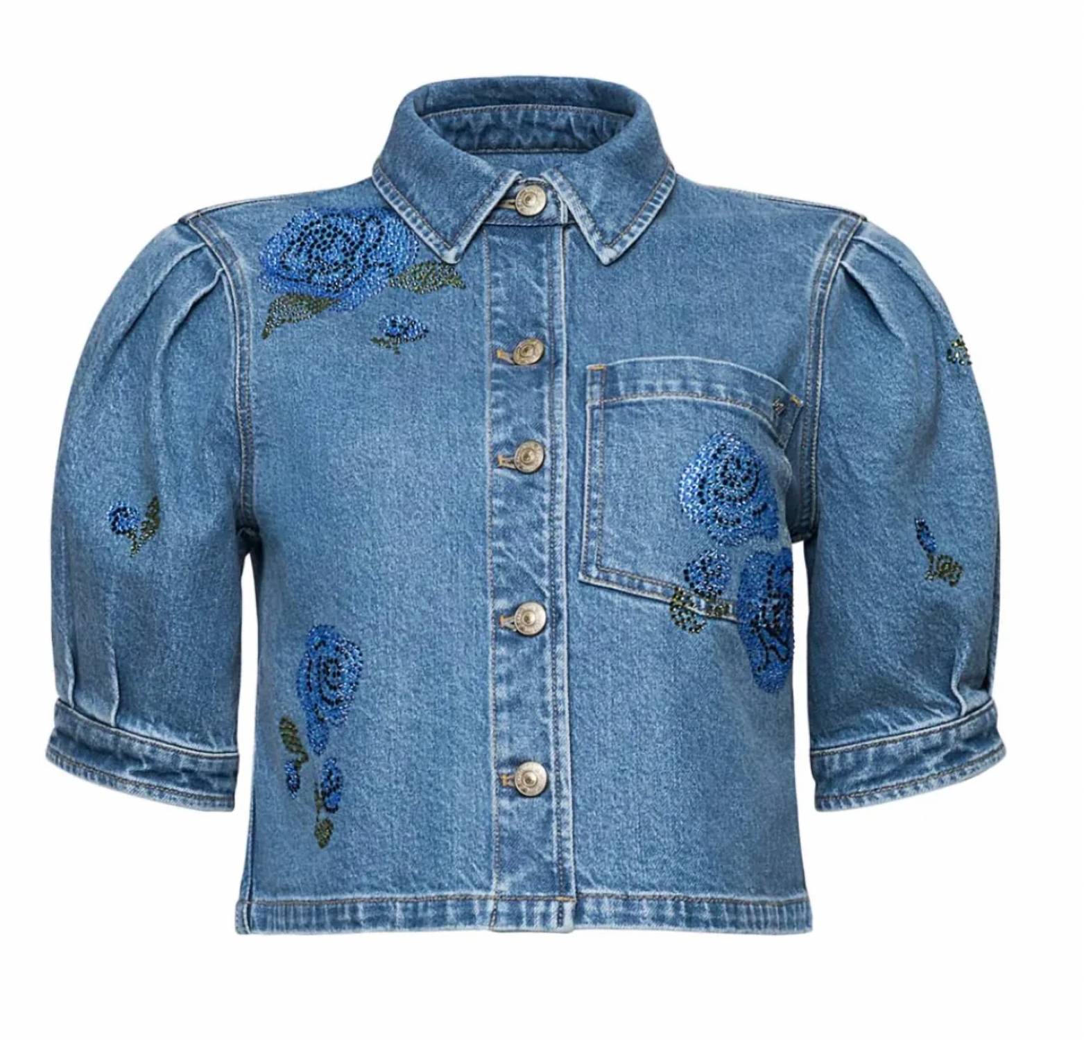 Cinq A Sept - Heatset Roses Halsie Top
