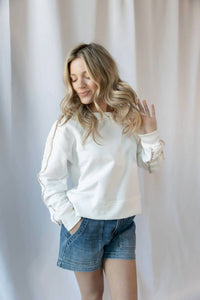 Vintage Havana - Sundrift Crochet Sweatshirt