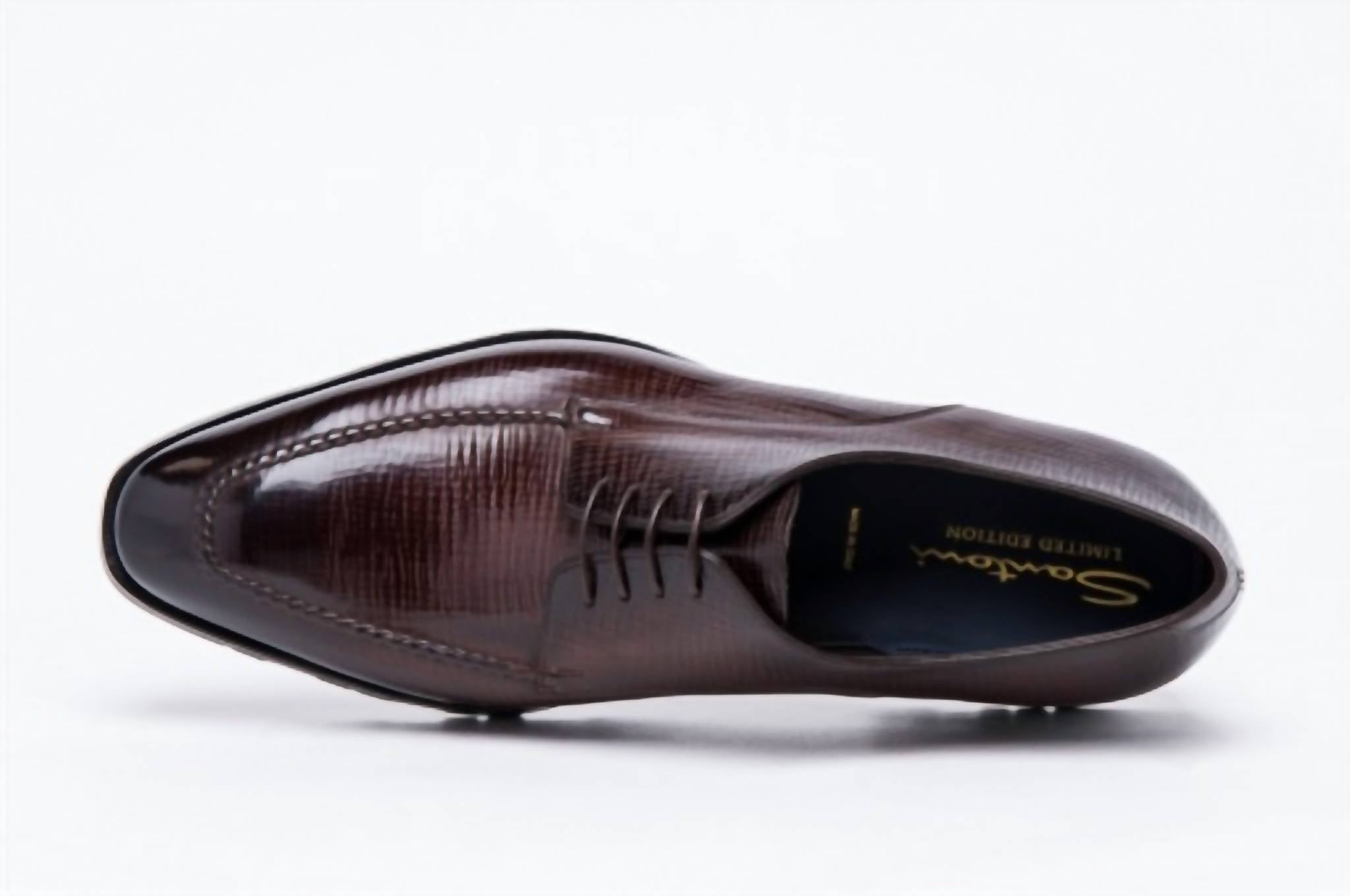Santoni Men's Hank Loafers in dark brown - men's loafer - alternate view