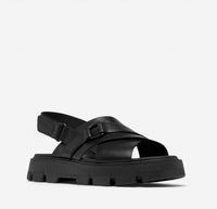 SOREL Women's Rein Crisscross Sandals in black - women's sandal - alternate view