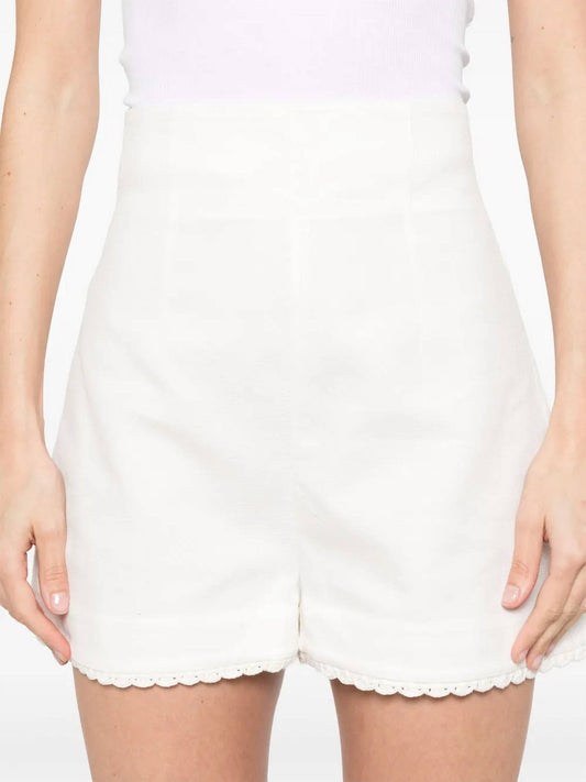 Zimmermann - Maxine Crochet Trim Shorts